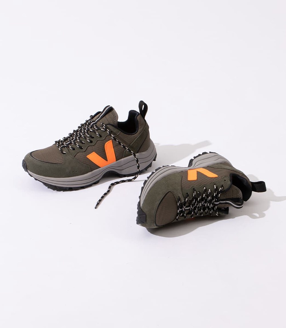 Veja Sneakers Dam - Venturi Ripstop - Olivgröna/Orange - 642395-IJQ